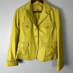 Wilson’s leather yellow bomber jacket